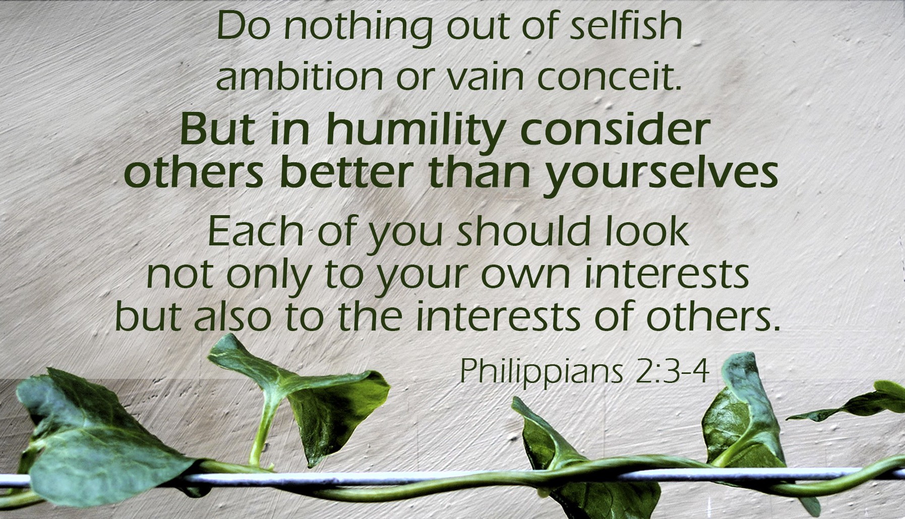Clothing Ourselves in Humility
